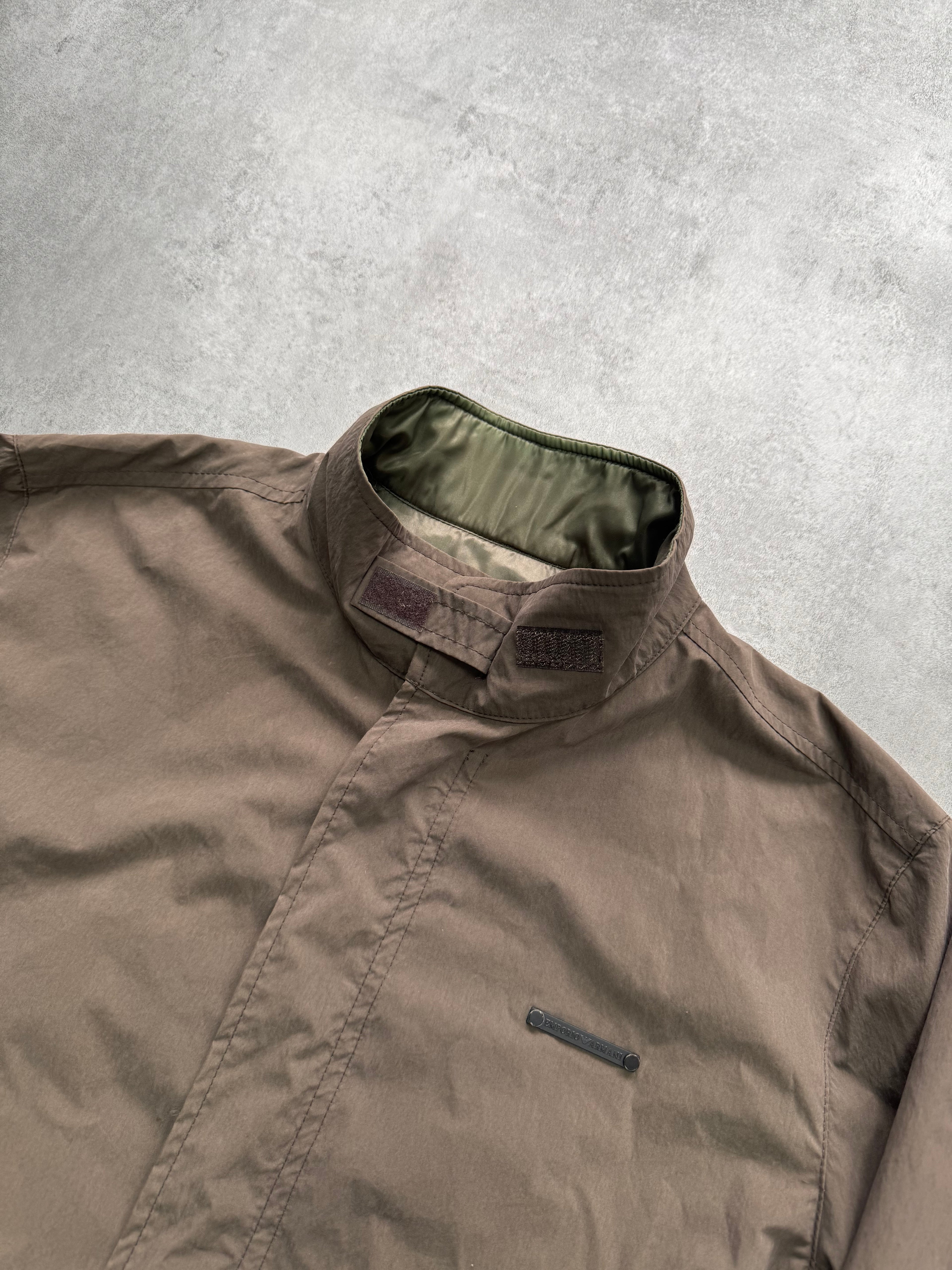 SS2009 Emporio Armani Minimalist Brown Jacket