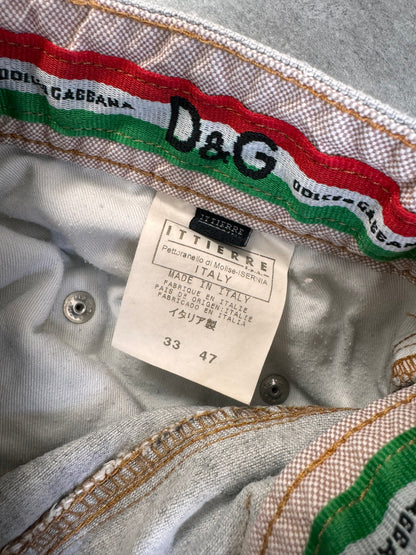SS2004 Dolce & Gabbana Double Back Pockets Jeans (M)
