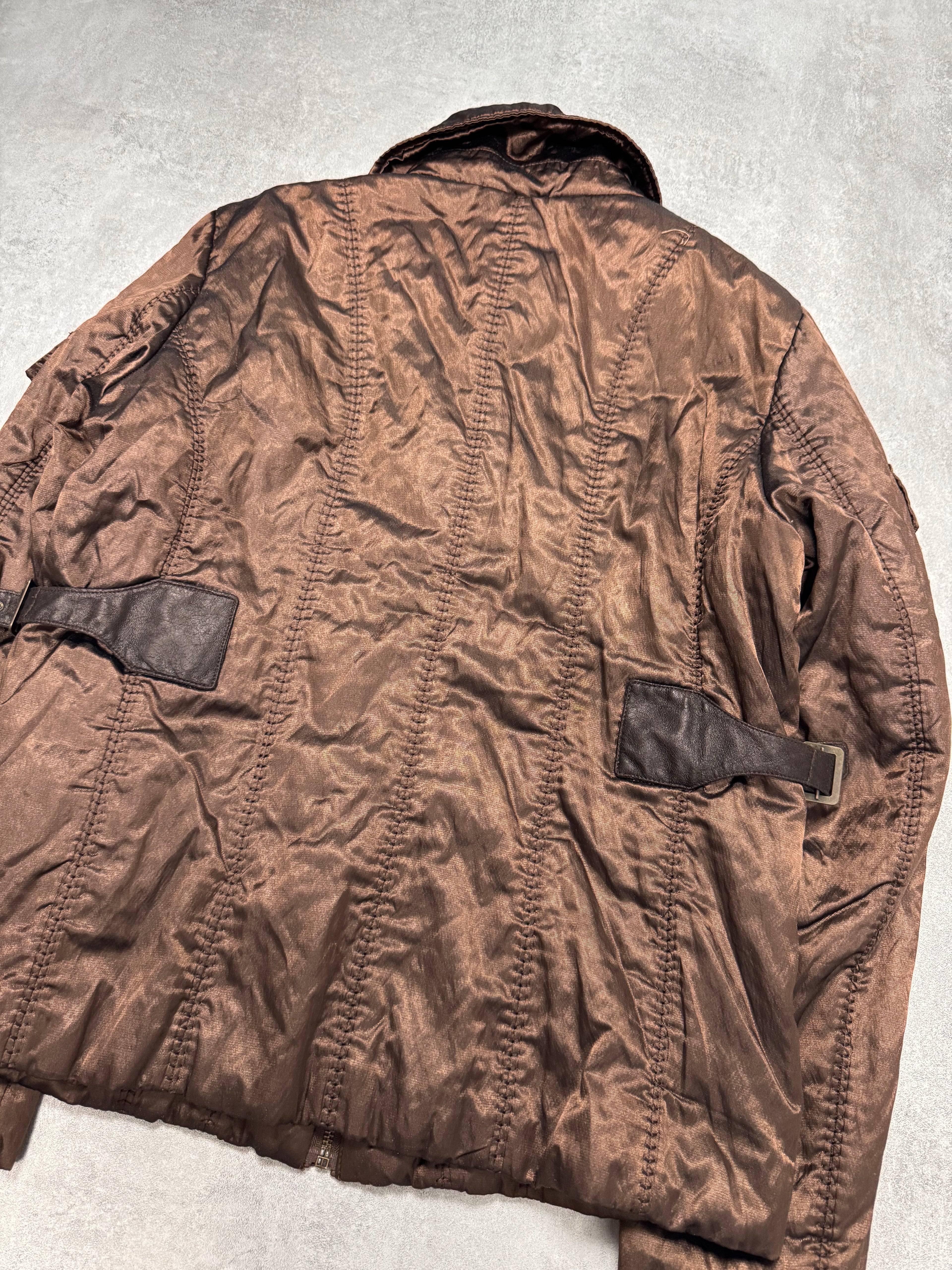1990s Balmain Shiny Brown Jacket