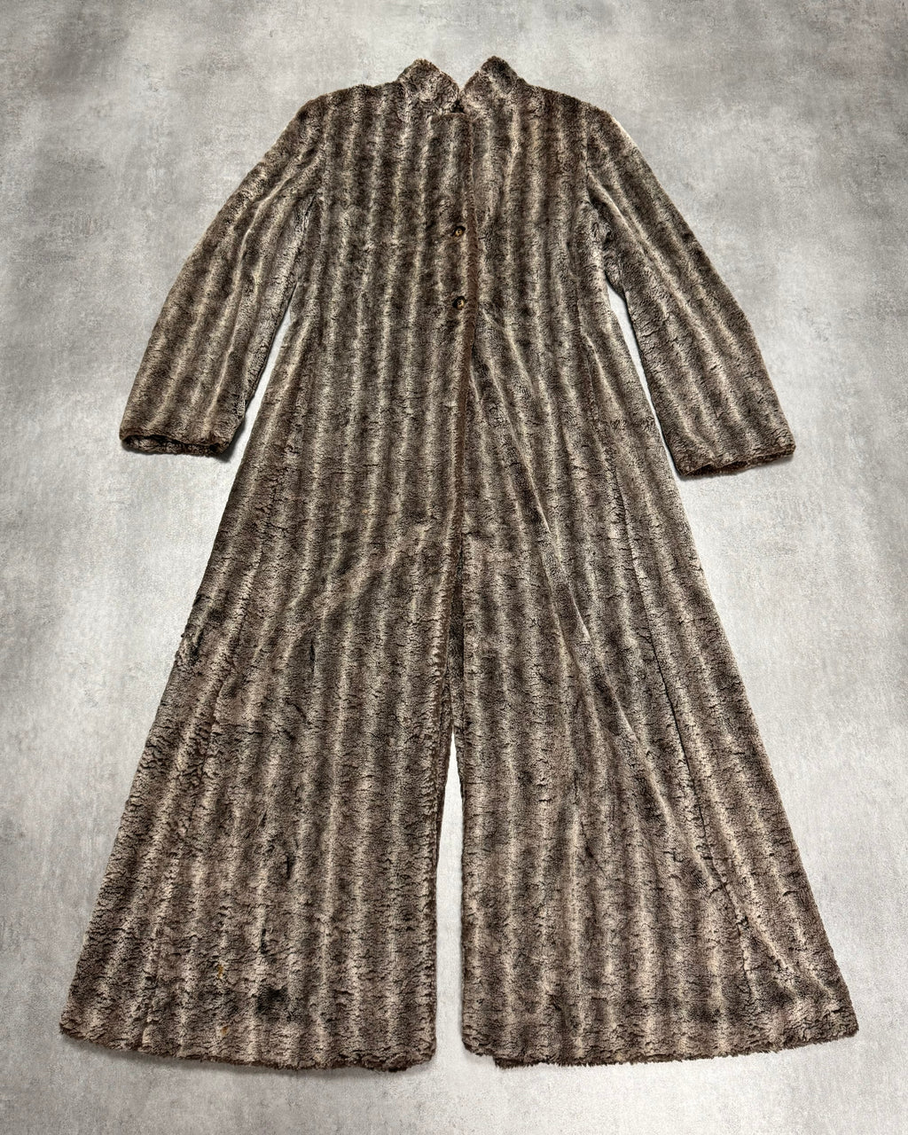 1990s Emporio Armani Furry Long Coat