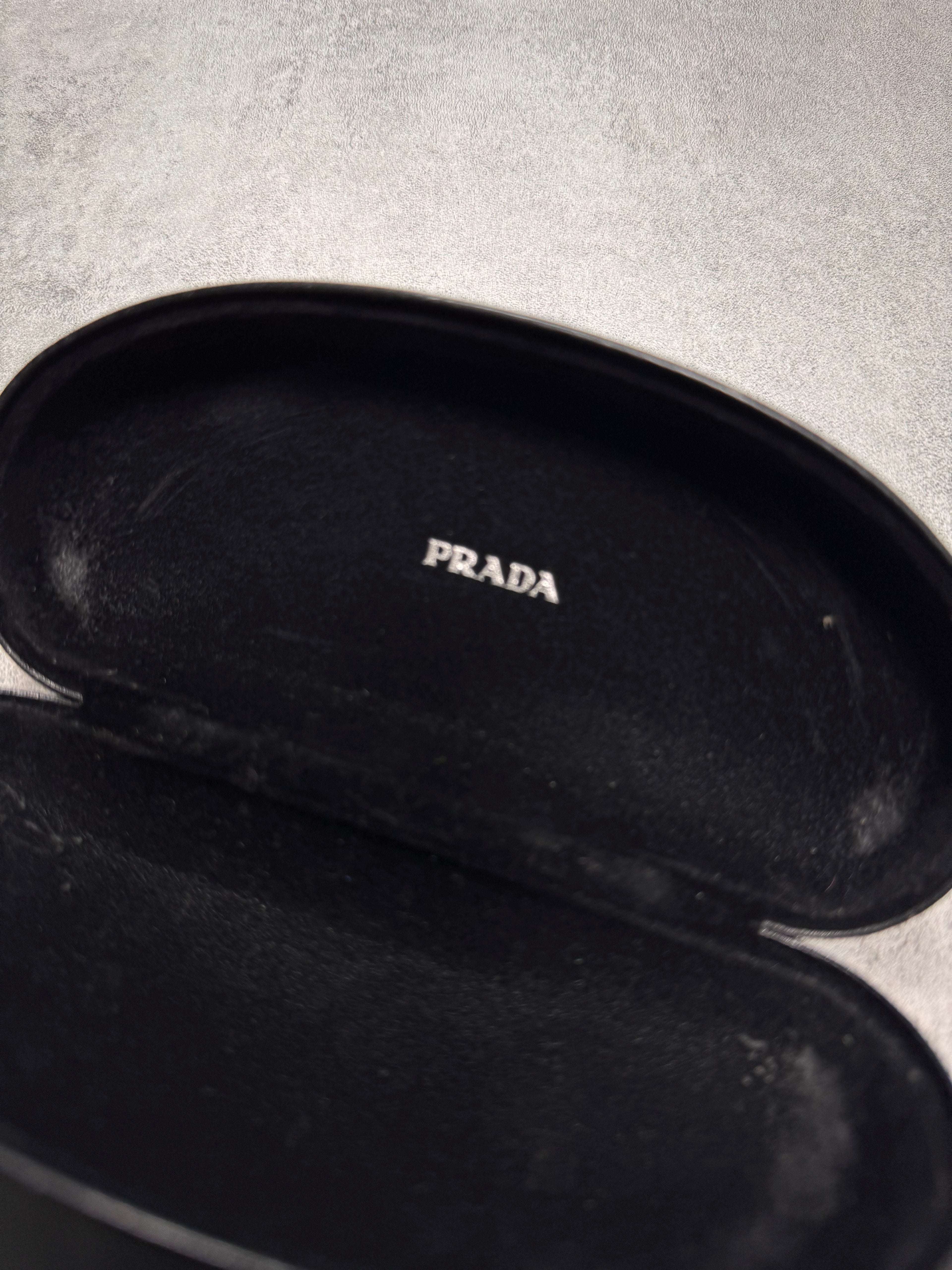 2000s Prada Google Golden Curved Sunglasses