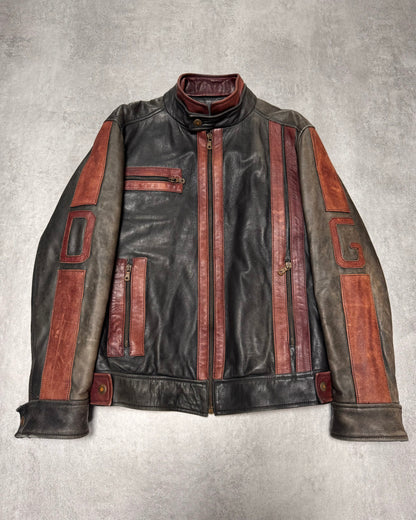 1990s Dolce & Gabbana Pro Biker Leather Jacket (S)