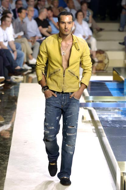 SS2005 Dolce & Gabbana Yellow Goat Leather Jacket (XS/S)