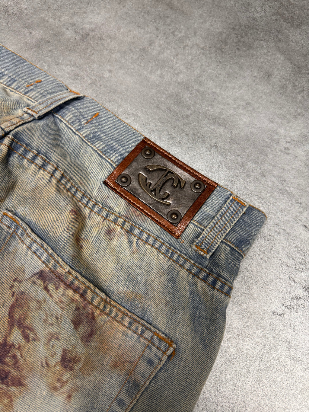 SS2008 Just Cavalli Evangelical Remains Jeans (S/M)