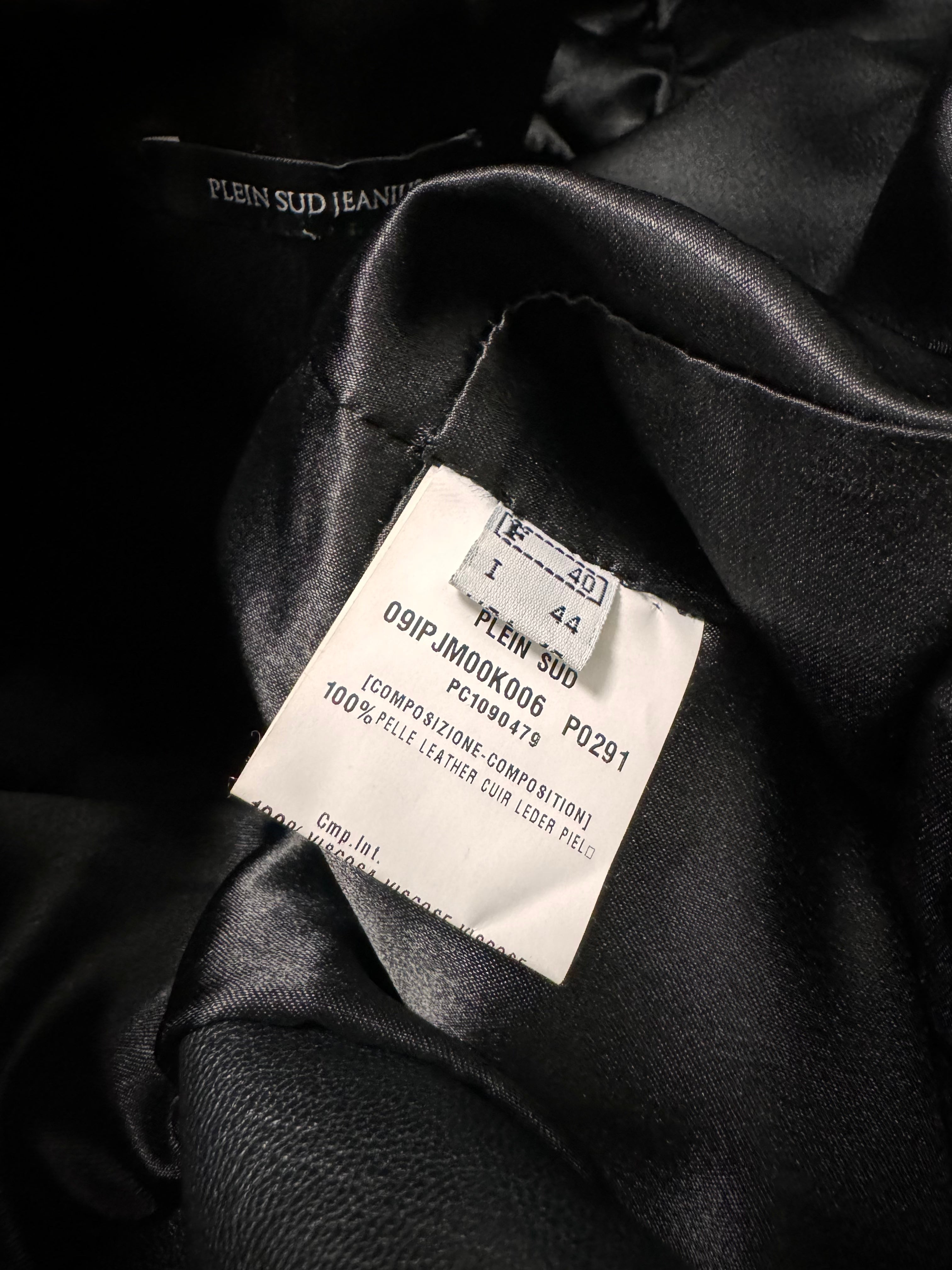 2000s Plein Sud Discreet Leather Trench Coat