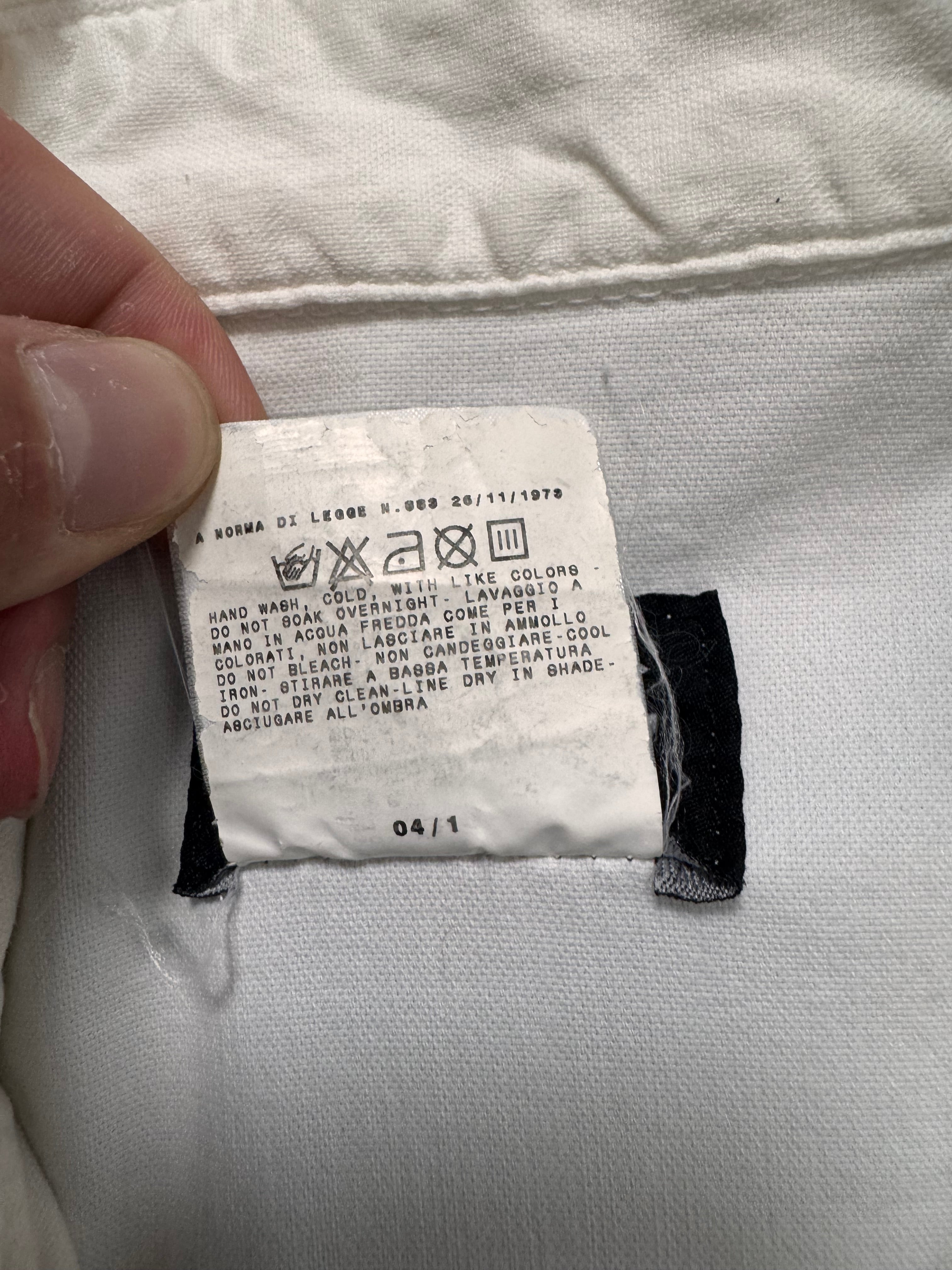 SS2004 Dolce & Gabbana Detachable Zip Cargo White Jacket