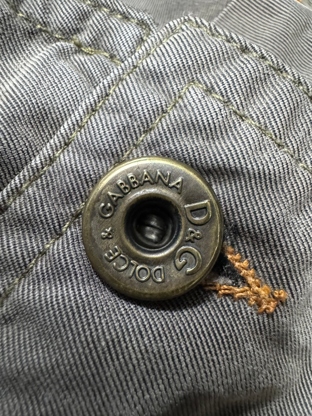 AW2003 Dolce & Gabbana Waisted Masterpiece Faded Denim Cargo