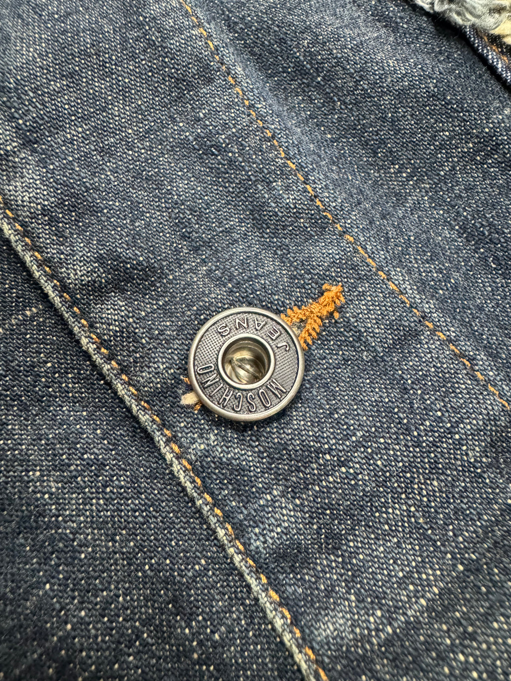 2000s Moschino Layered Faded Denim Jacket & Jeans Set