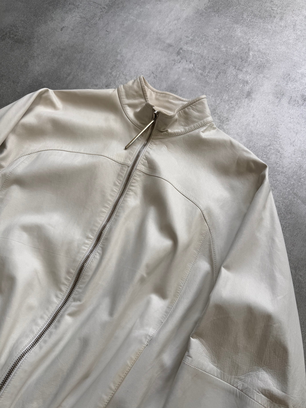 SS2000 Gucci Lambskin Leather Track Jacket