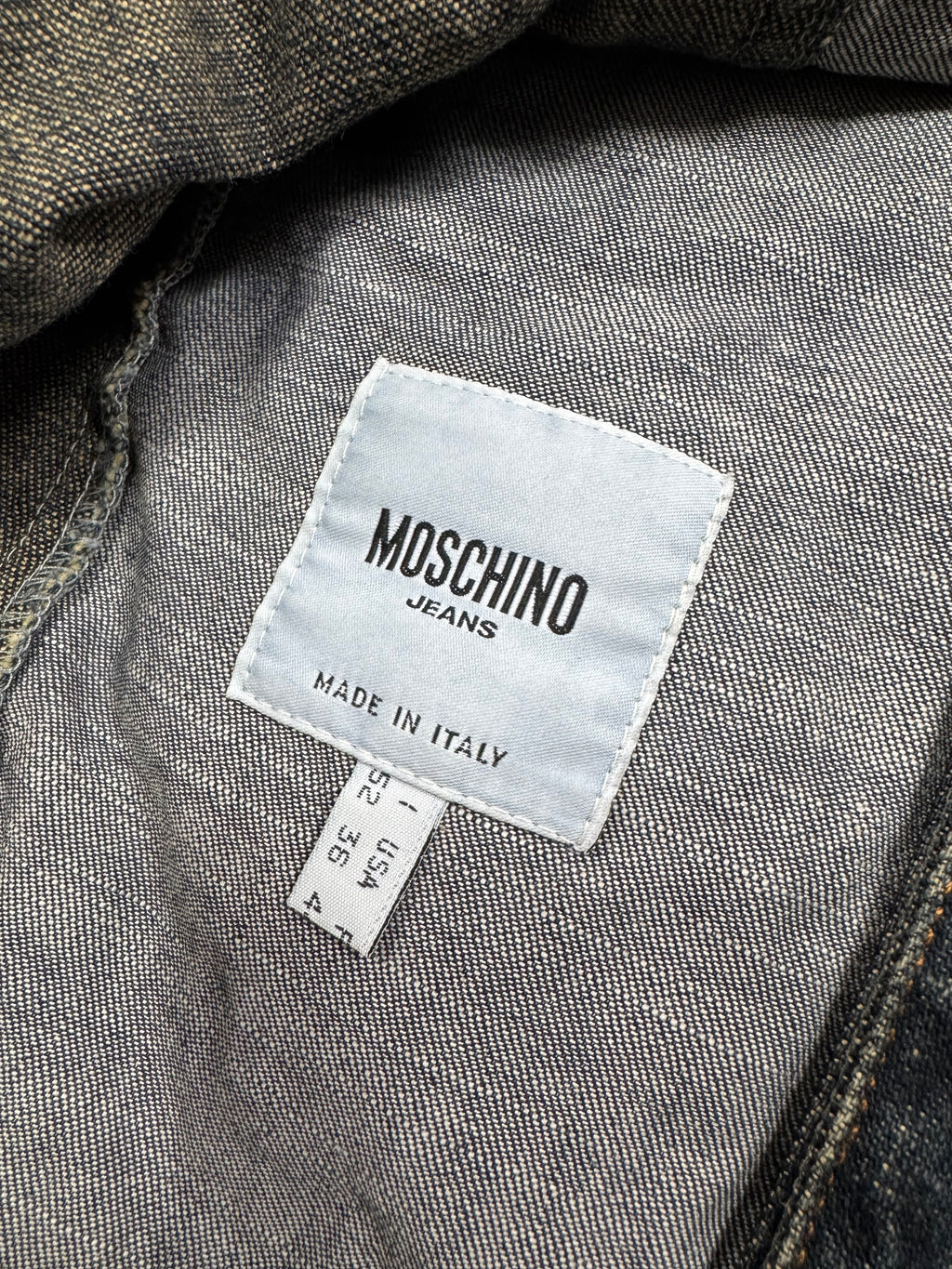 2000s Moschino Layered Faded Denim Jacket & Jeans Set