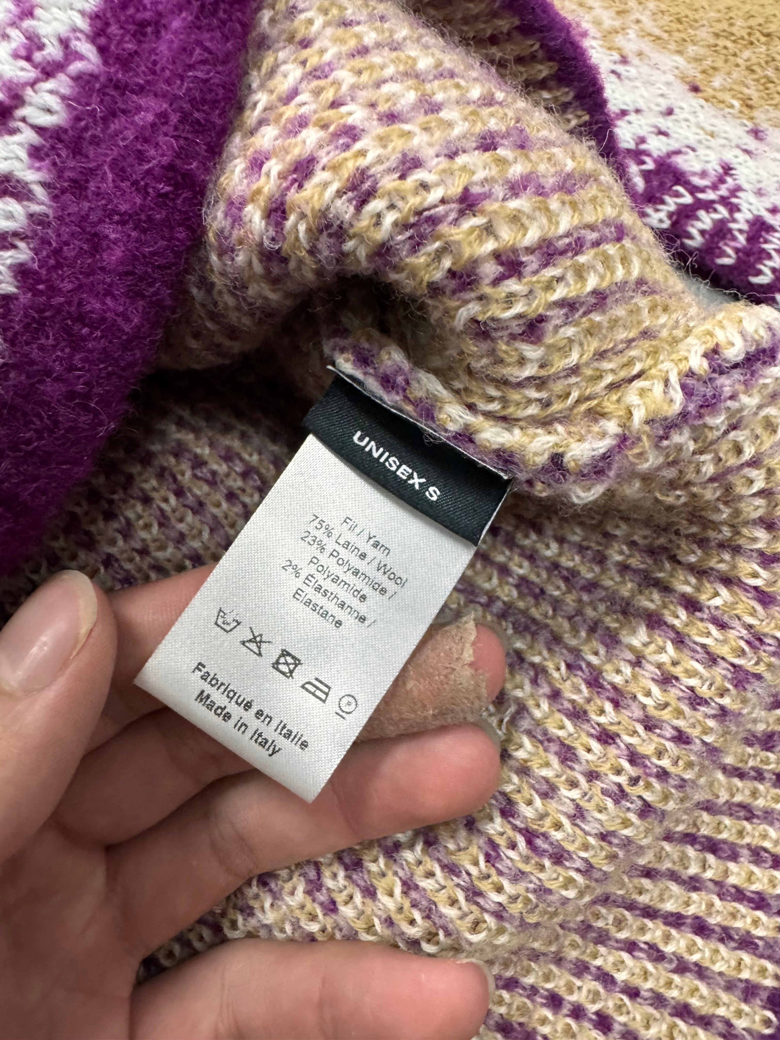 Y/Project Spray-Effect Knitted Gradient Sweater