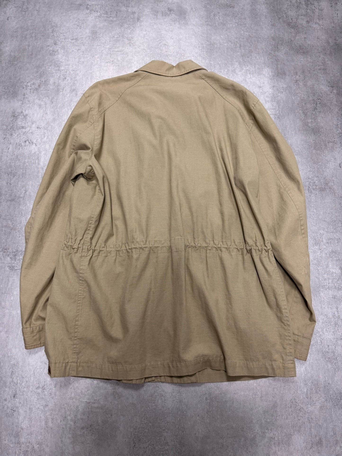 2000s Dolce & Gabbana Buttoned Multi-Pocket Beige Jacket (XL)