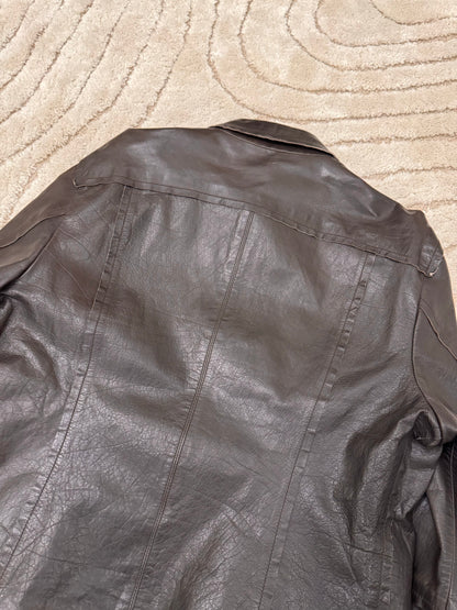 2000s Dolce & Gabbana Spy Leather Jacket (L/XL)