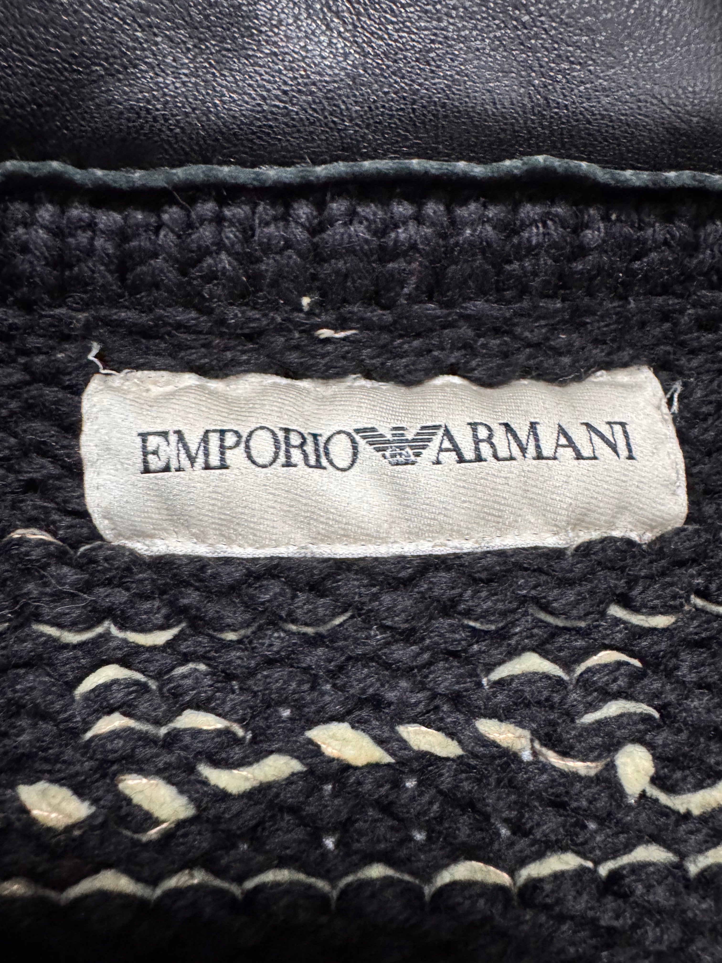 1990s Emporio Armani Wool Flowers Jacket