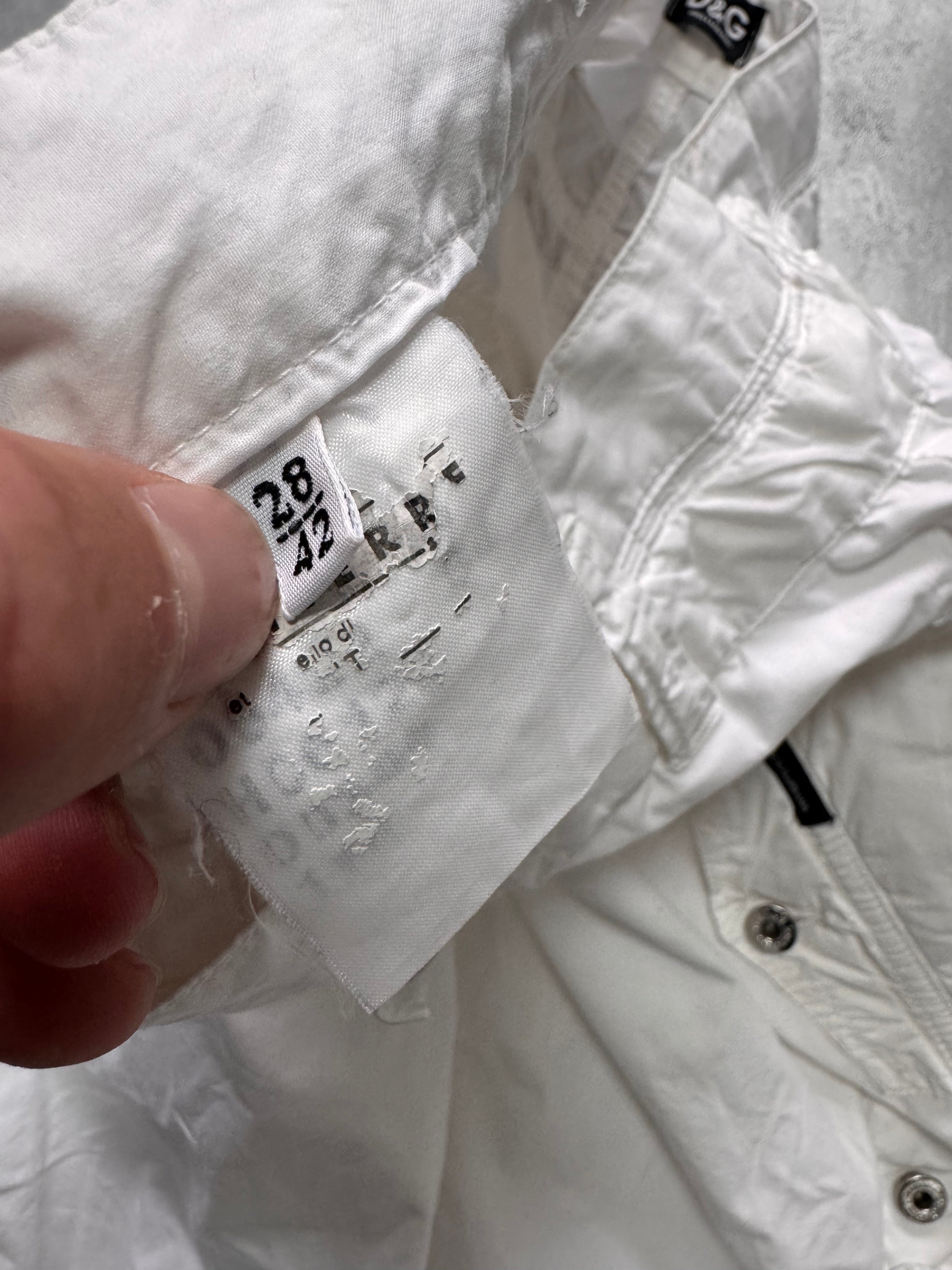 SS2004 Dolce & Gabbana Soft White Cargo Flared Pants