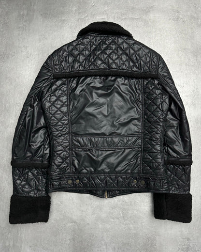 2000s Dolce & Gabbana Shearling Black Mafia Jacket (M) - 2