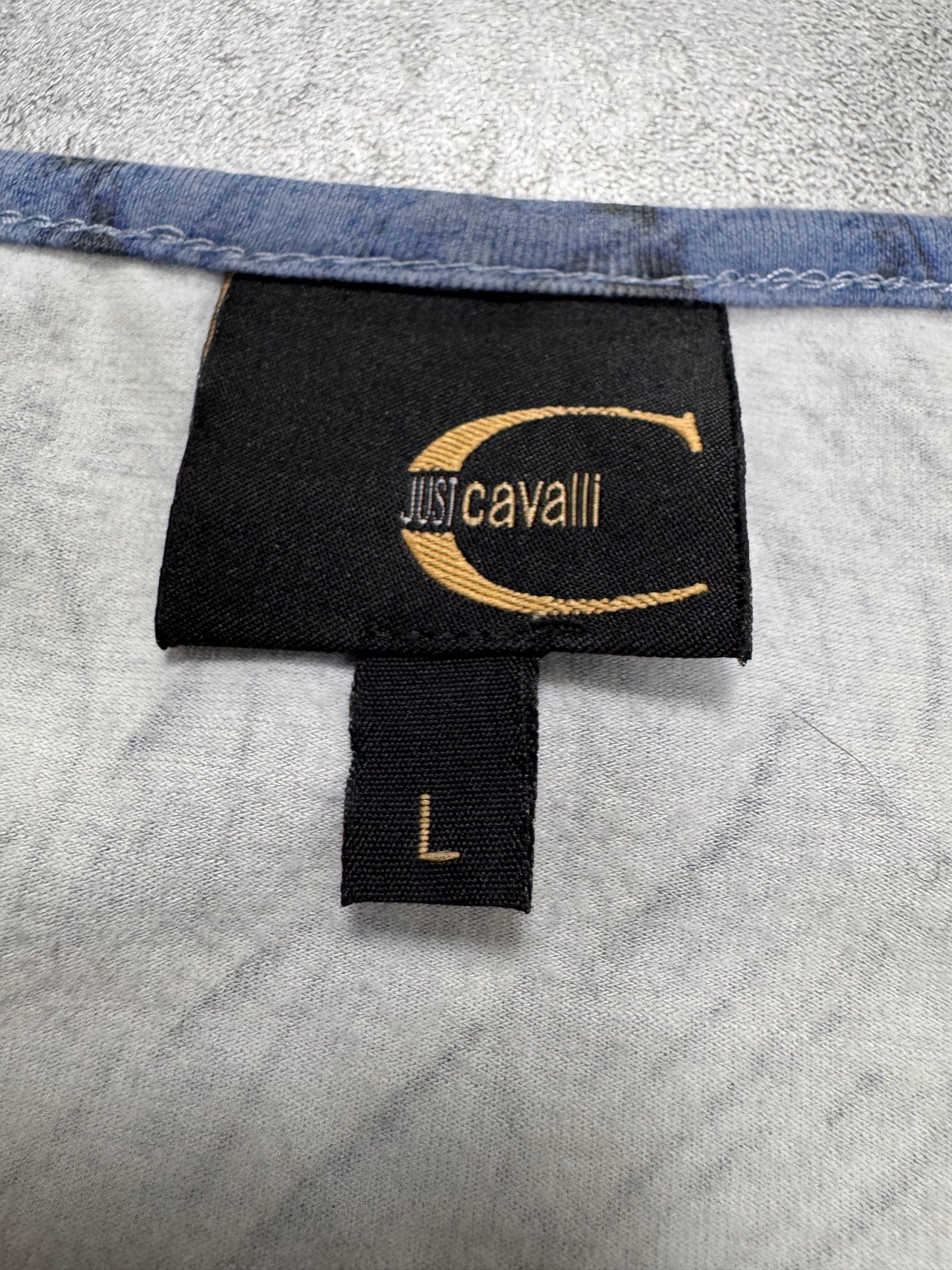 SS2002 Cavalli Crocodile Blue Sky & Sand Longsleeve (XS)