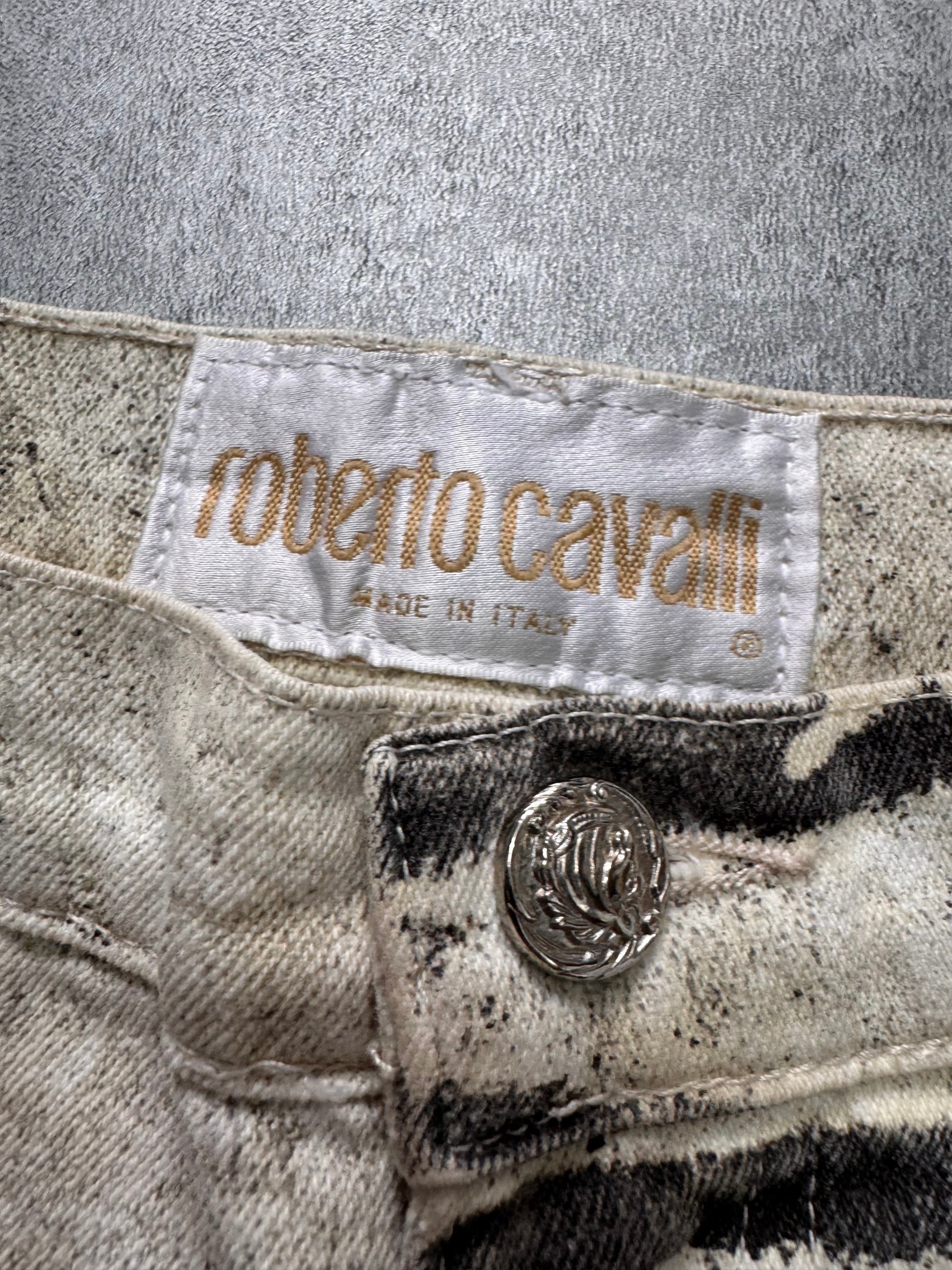 2000s Roberto Cavalli Zebra Marble Pants