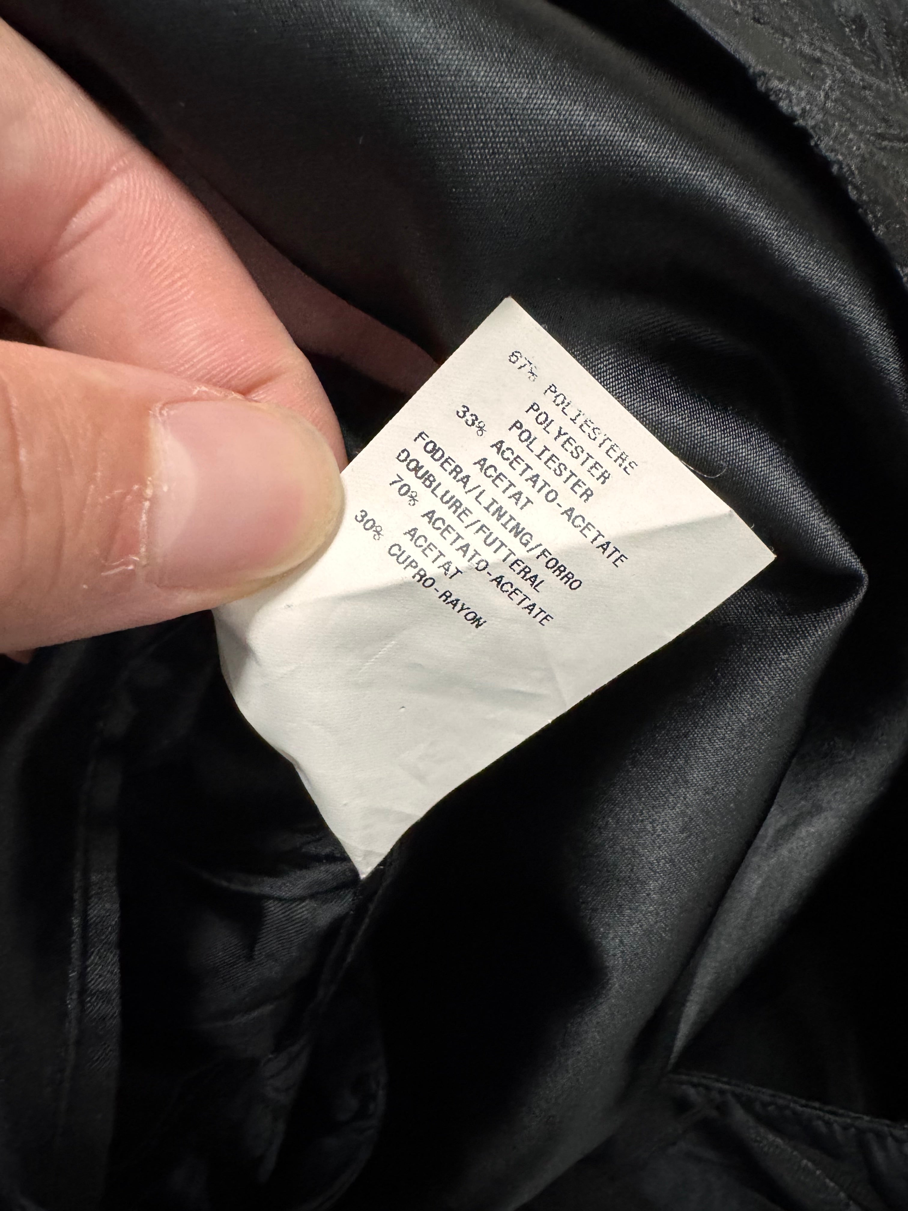 AW2003 Emporio Armani Asian Flowers Black Jacket