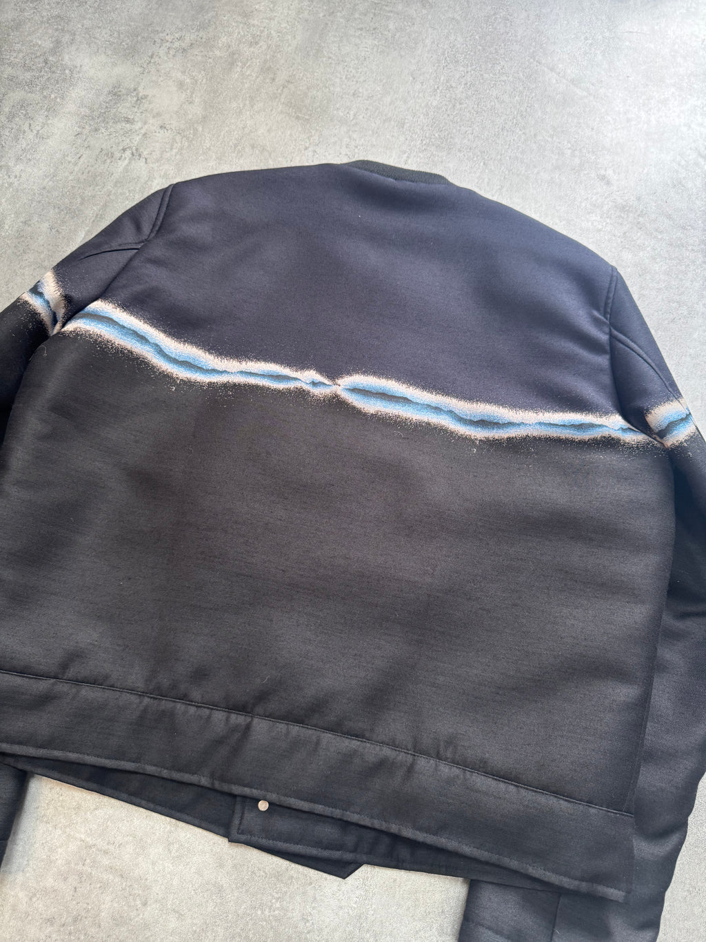 FW2018 Emporio Armani Bicolored Navy Black Bomber