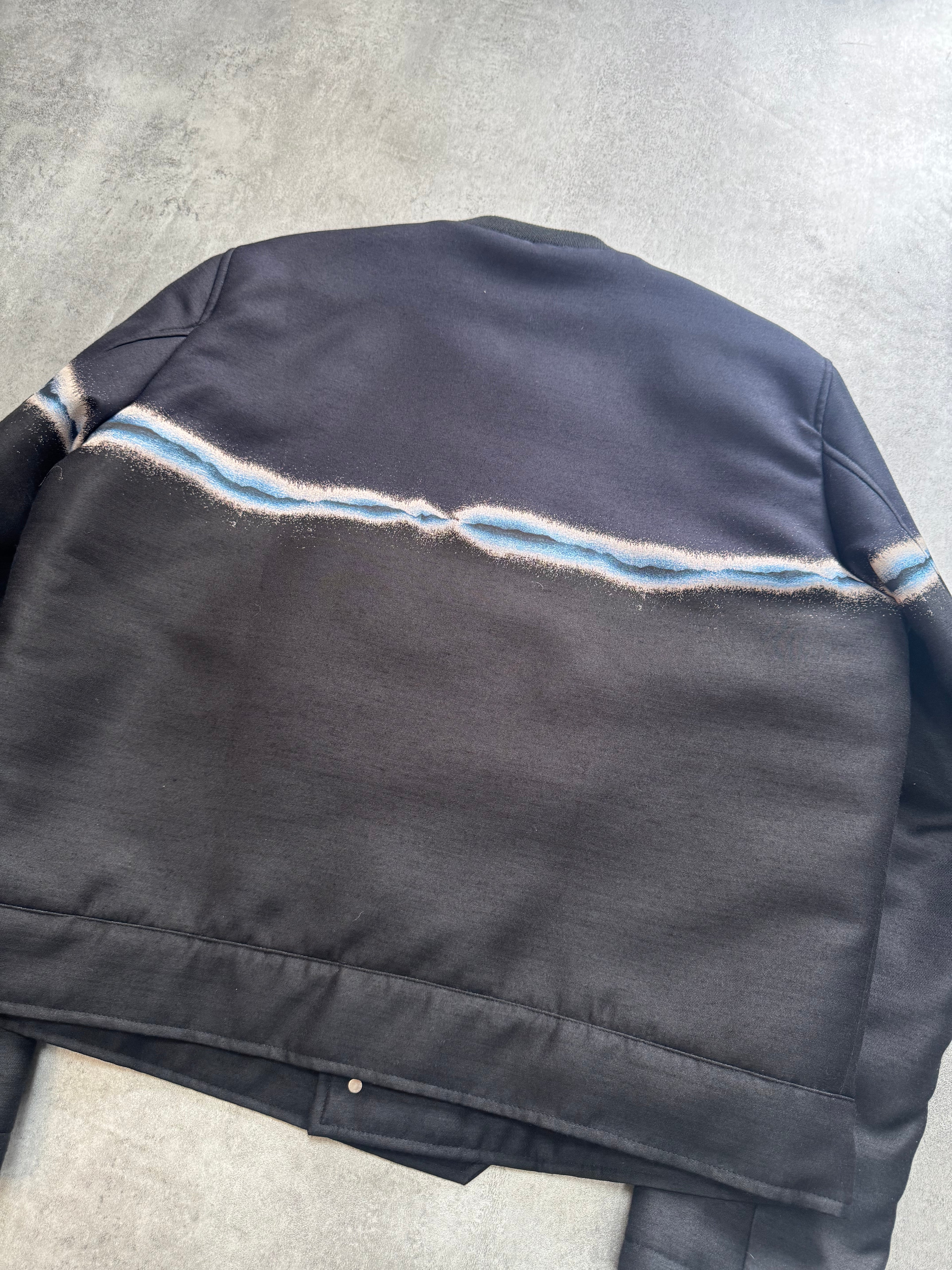 FW2018 Emporio Armani Bicolored Navy Black Bomber