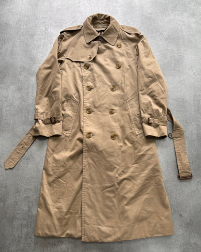 1990s Burberrys English Beige Trench Coat (M)