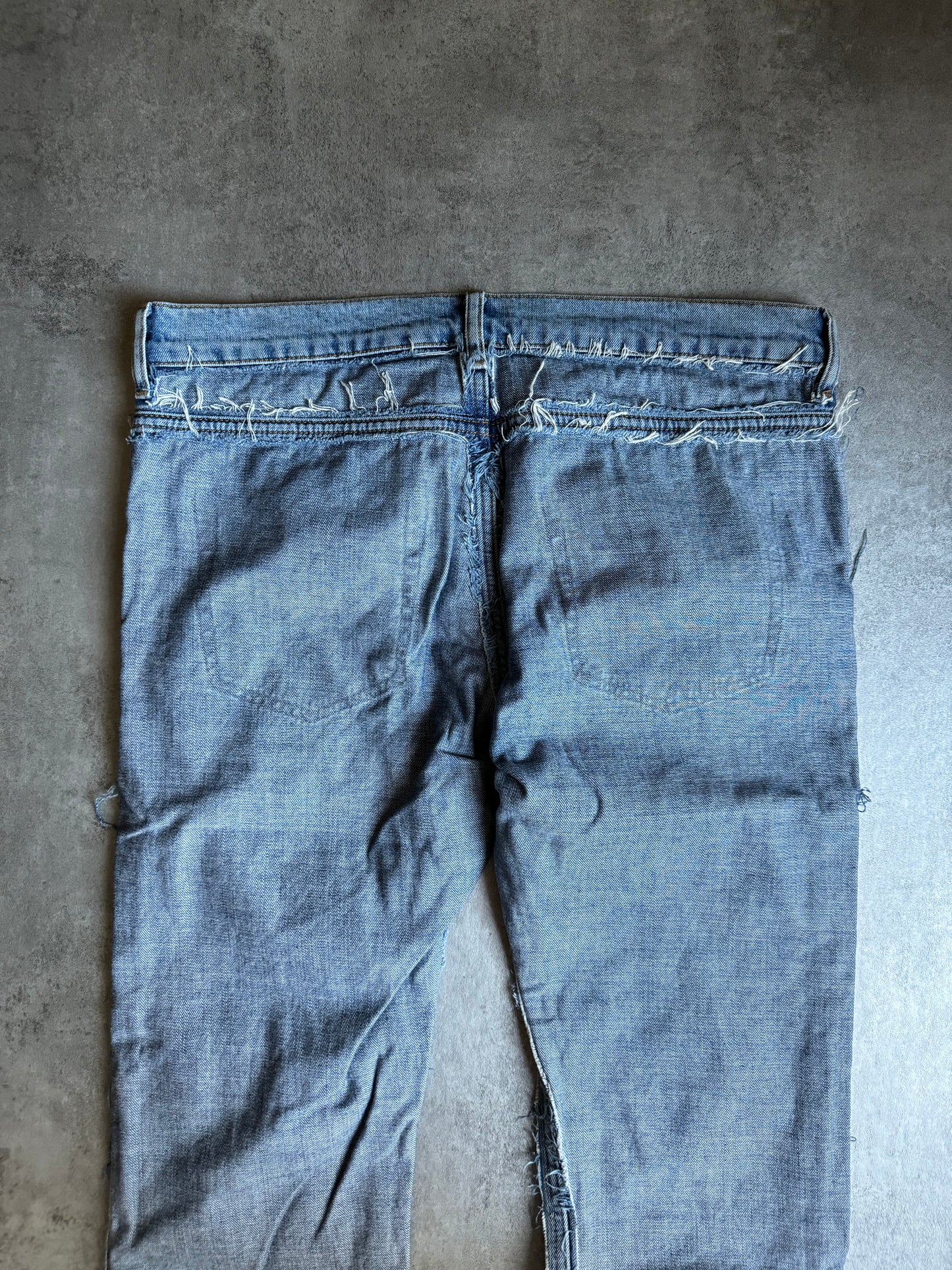 SS2005 Maison Margiela H&M Re-edition Distressed Denim Jeans (M) - 3