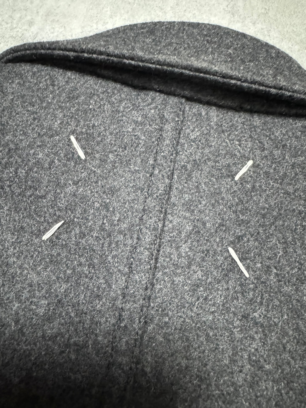 Maison Margiela Grey Wool Minimalist Jacket