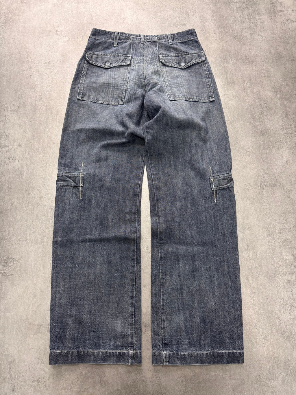 2000s Armani Wide Cargo Denim Jeans