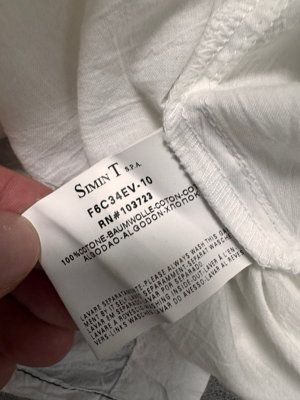 2000s Armani Asian Tag White Shirt