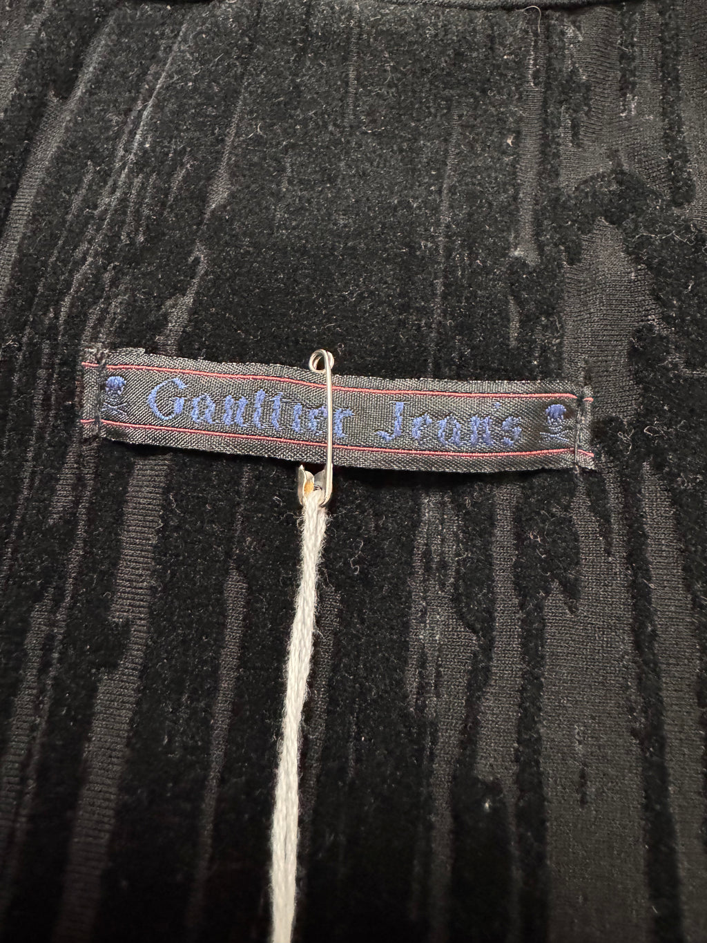 AW1998 Jean Paul Gaultier Blood Drip Black Longsleeves