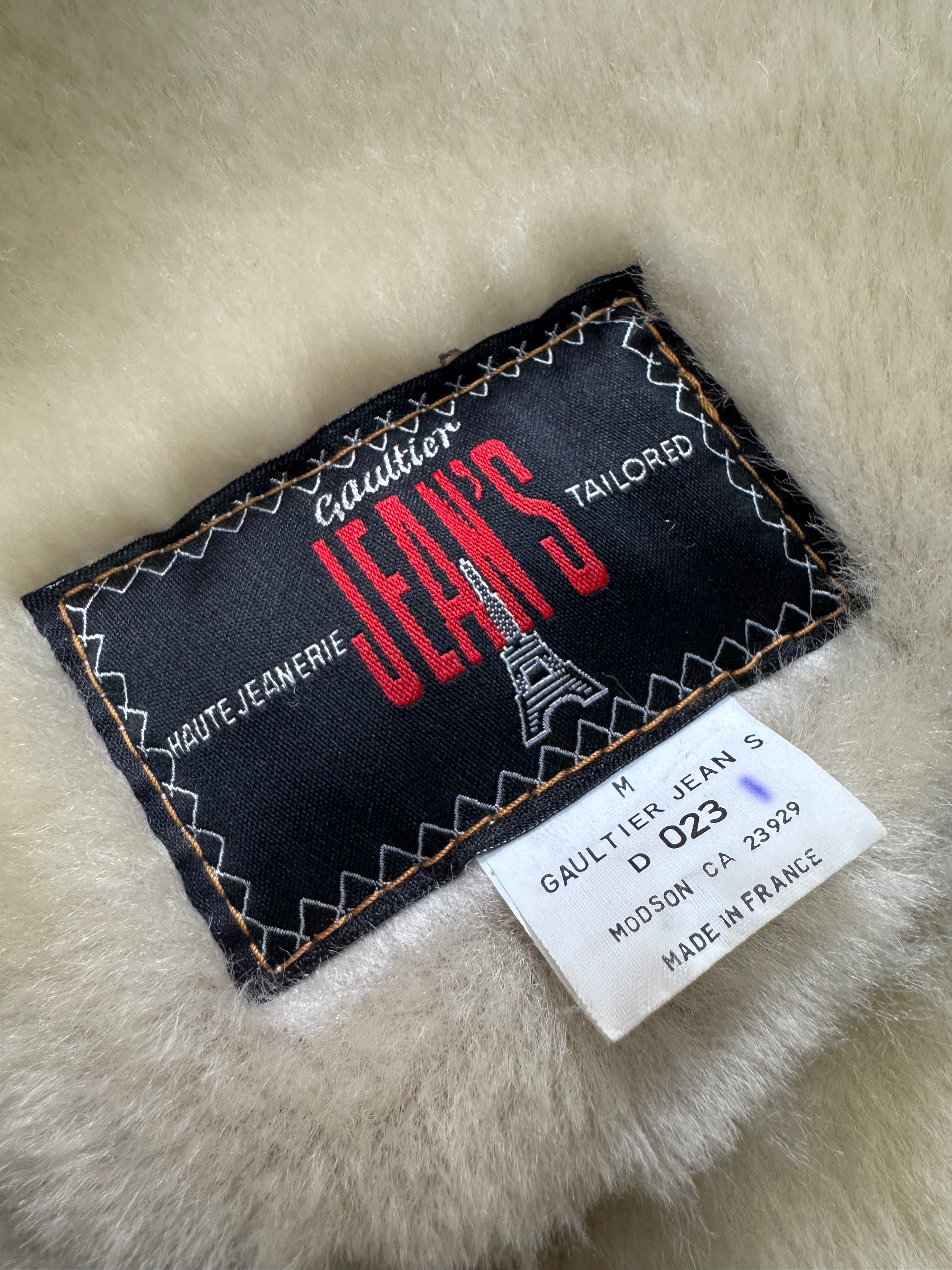 1990s Jean Paul Gaultier Tailored Shearling Leather Jacket