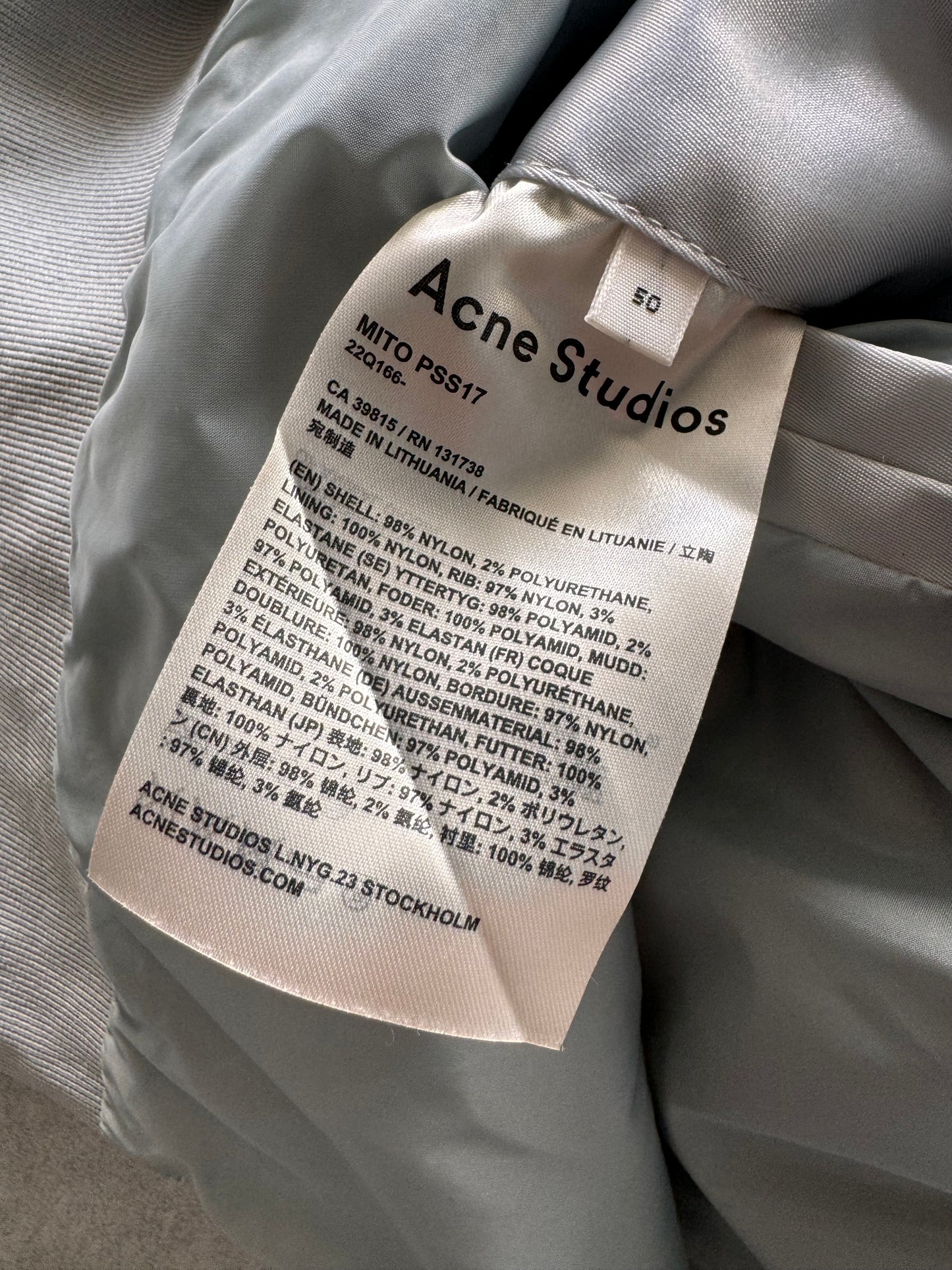 SS2017 Acne Studios Mito Twill Jacket (M/L)