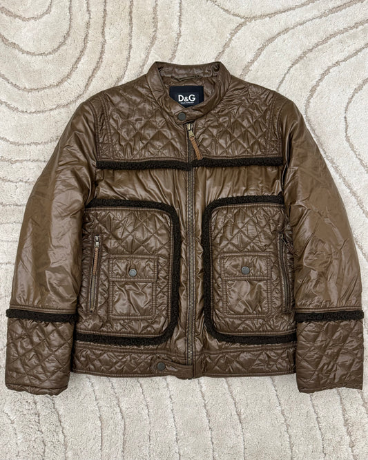 2000s Dolce & Gabbana Agent Light Bomber Jacket (L)