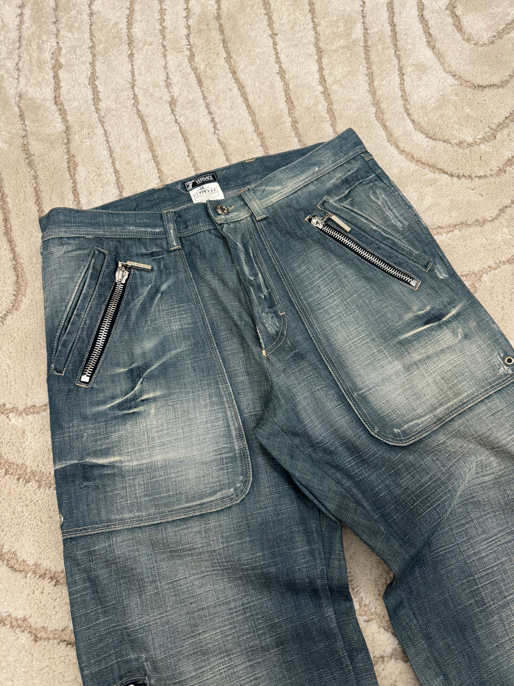 FW2005 Versace Cargo Denim Pants (L)