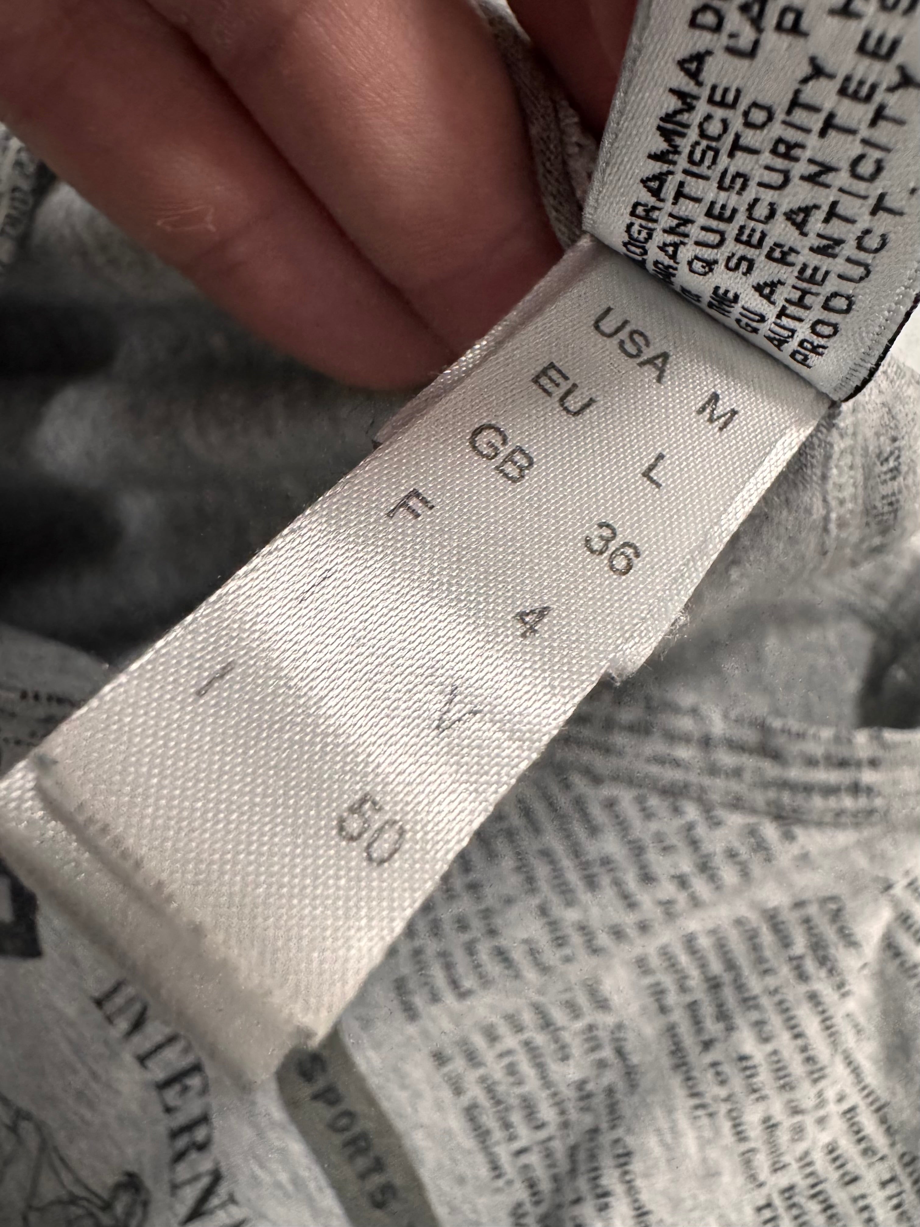 2000s John Galliano Newspaper Grey Longsleeves