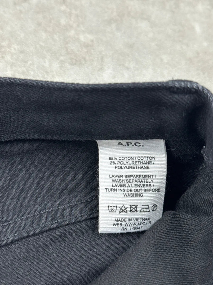 A.P.C. Black Faded Straight Leg Denim Jeans BGGROZzl 11