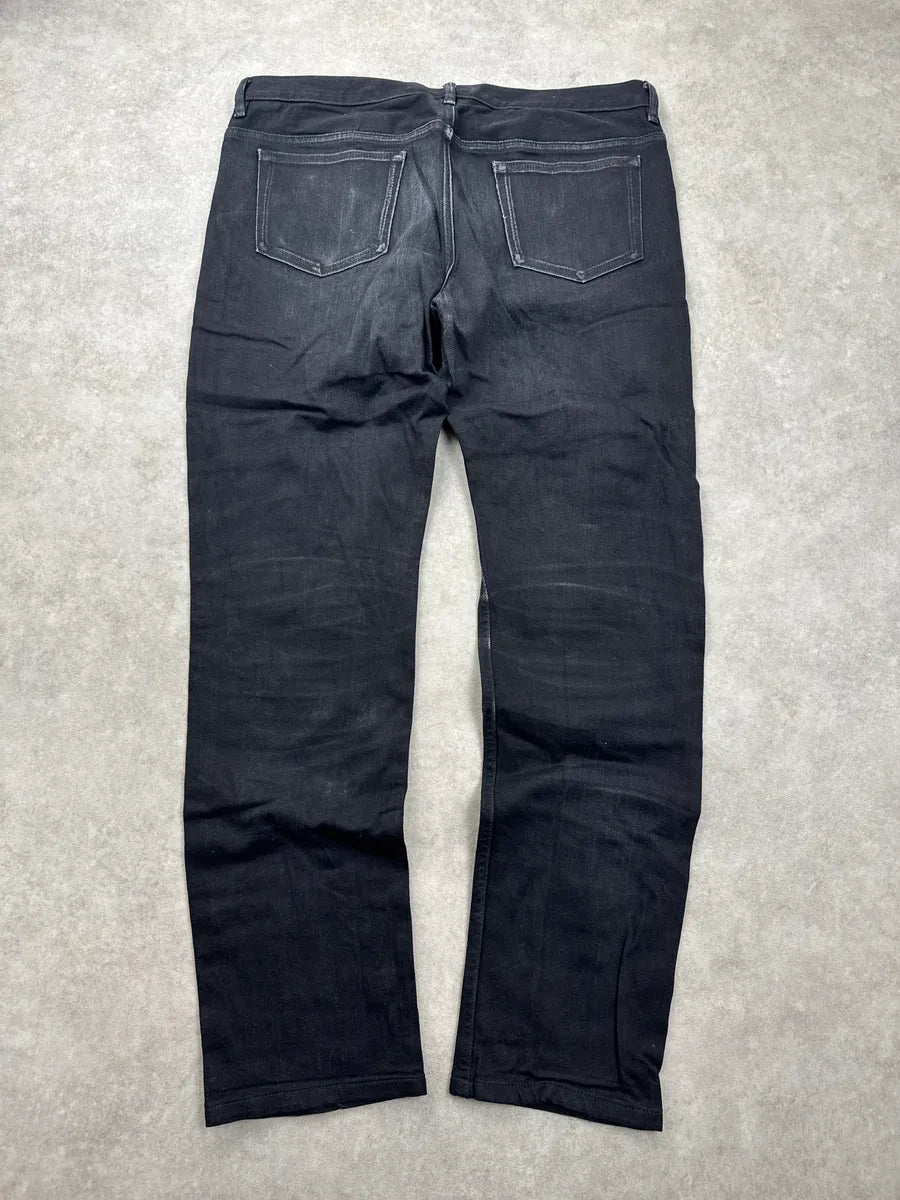 A.P.C. Black Faded Straight Leg Denim Jeans BGGROZzl 5