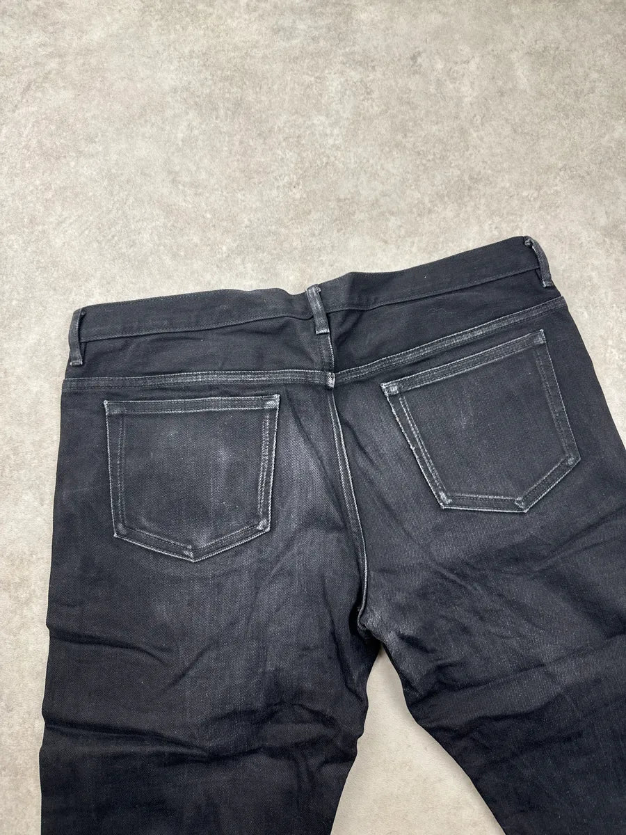 A.P.C. Black Faded Straight Leg Denim Jeans BGGROZzl 9