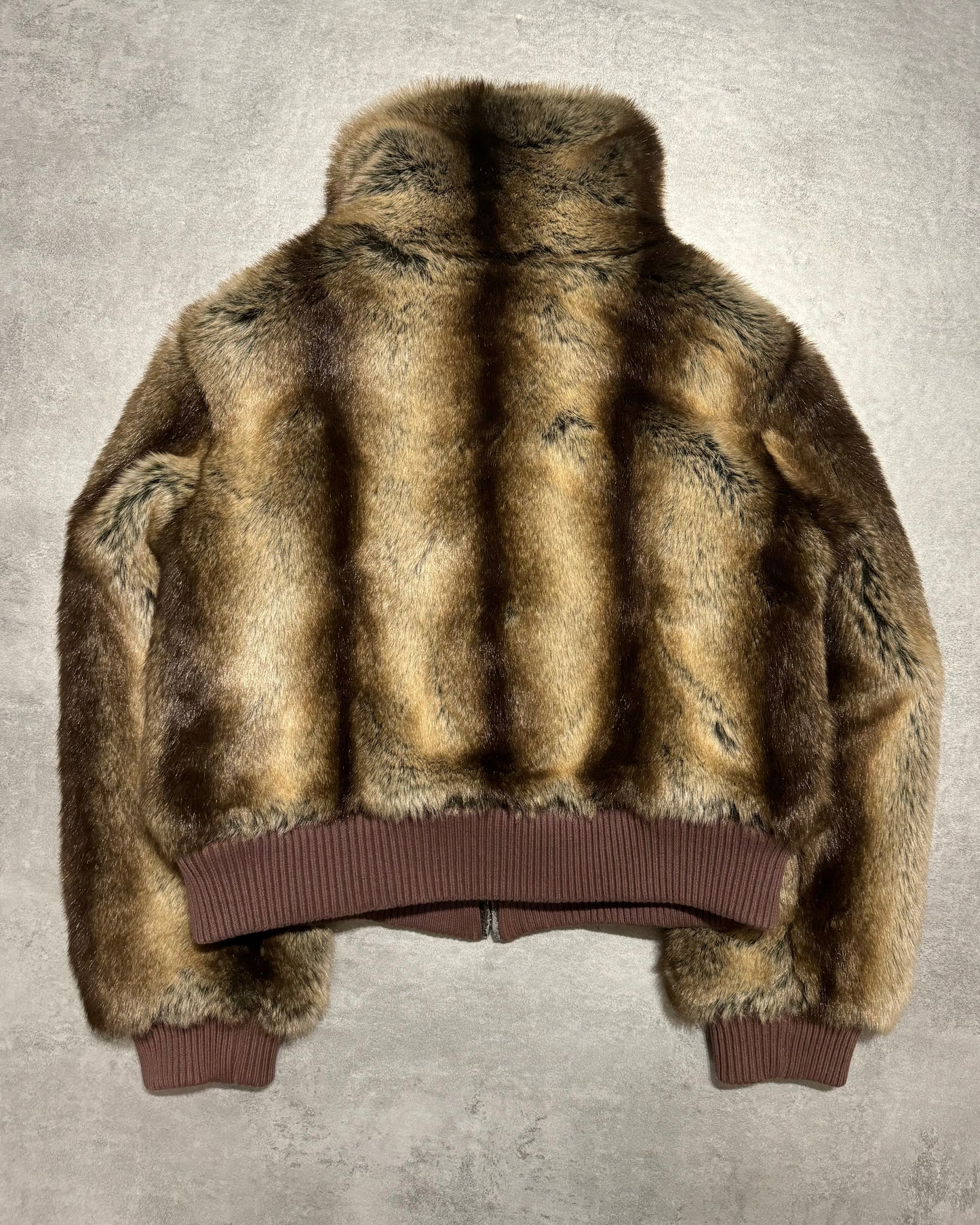 2000s Balmain Fur Beige Cozy Modern Jacket (XS/S) - 2