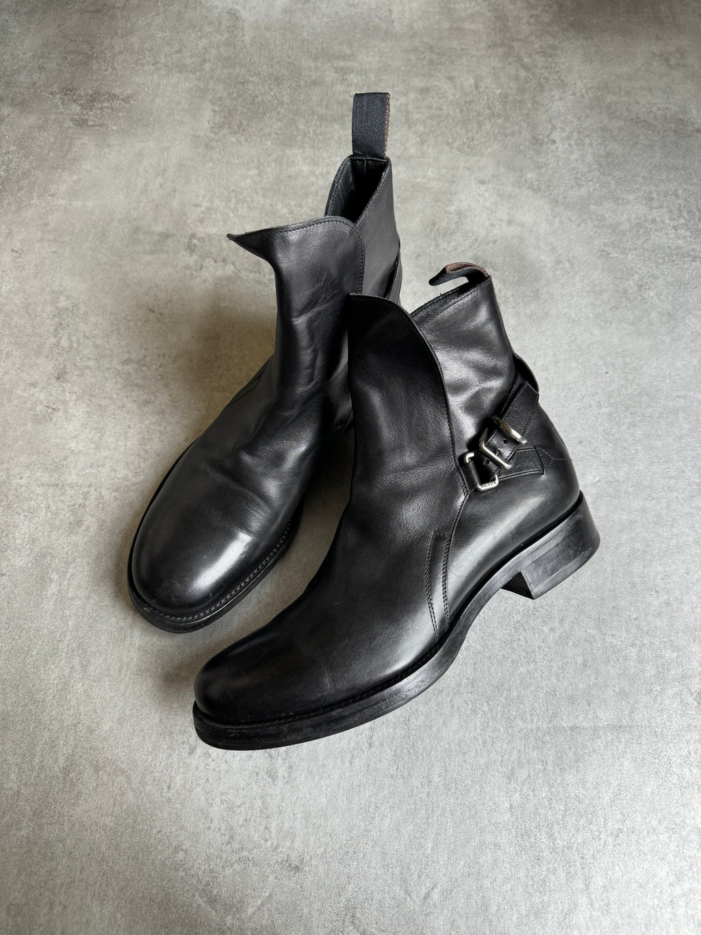 AW2015 Prada Black Leather Boots (40,5) - 7