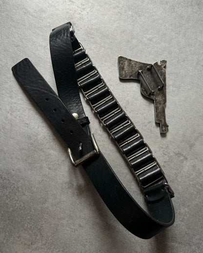 2000s Andrew Mackenzie Black Gun Belt  (OS) - 1