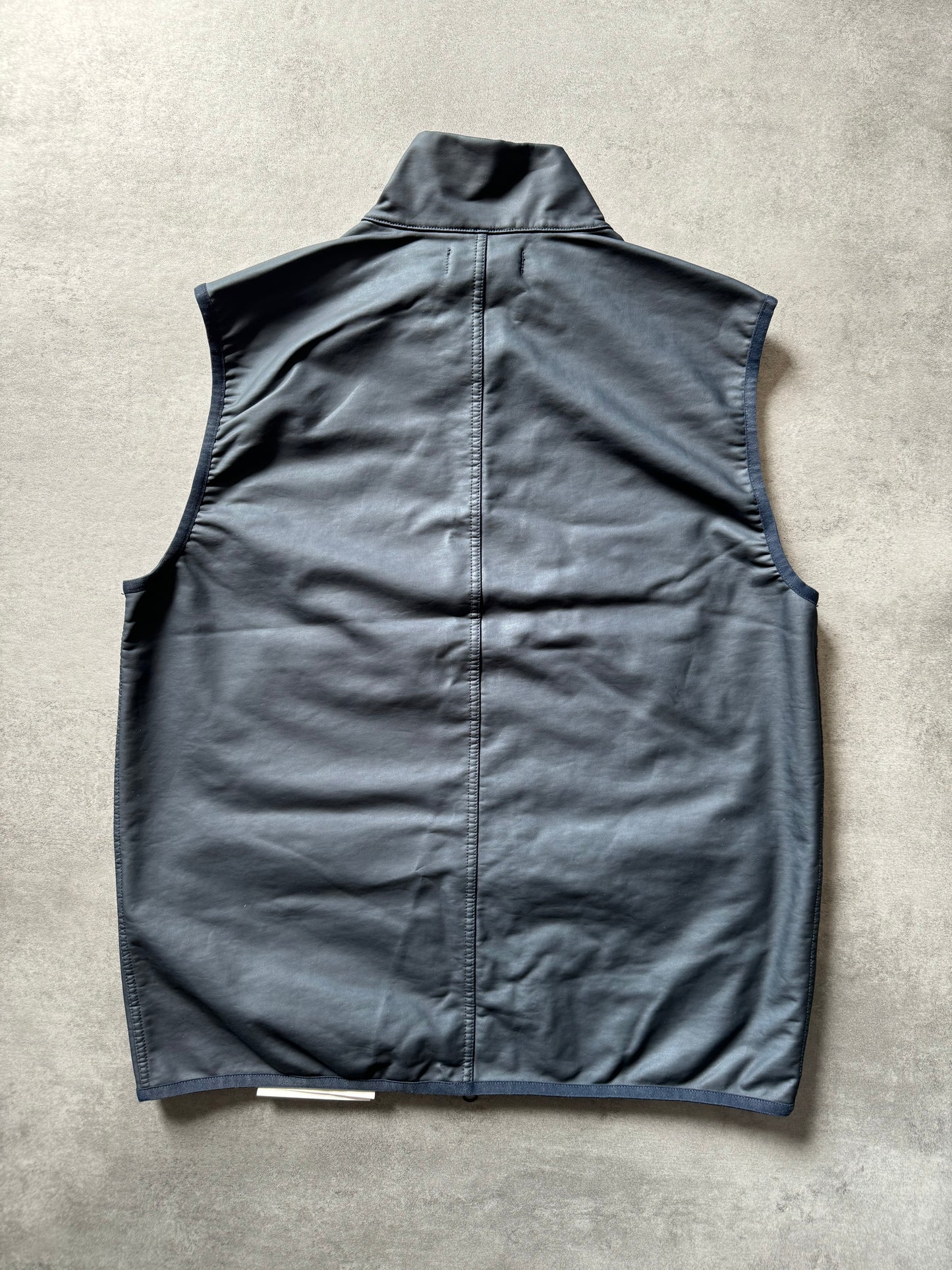 SS2022 Stone Island Diagonale Blue Dyed Sleeveless Jacket (L) - 5