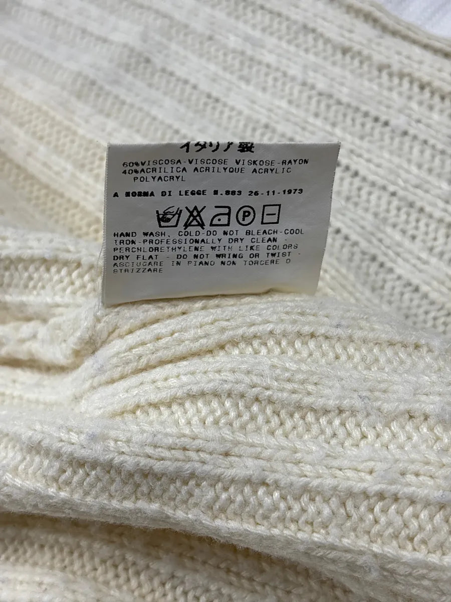 2000s Dolce & Gabbana Beige Zip-Up Ribbed Sweater BdMRWnFe 13