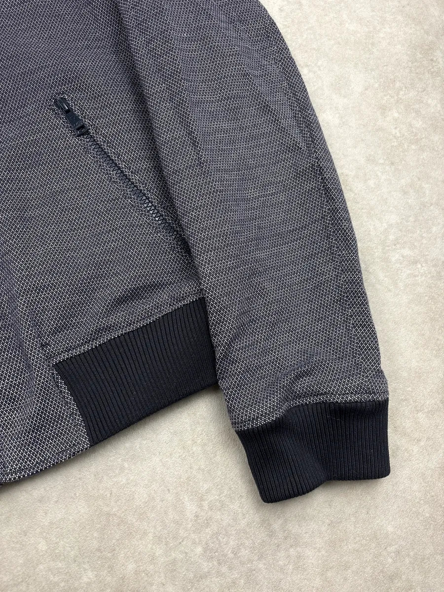 2010s Dolce & Gabbana Navy Textured Weave Bomber Jacket BmStmIdE 7