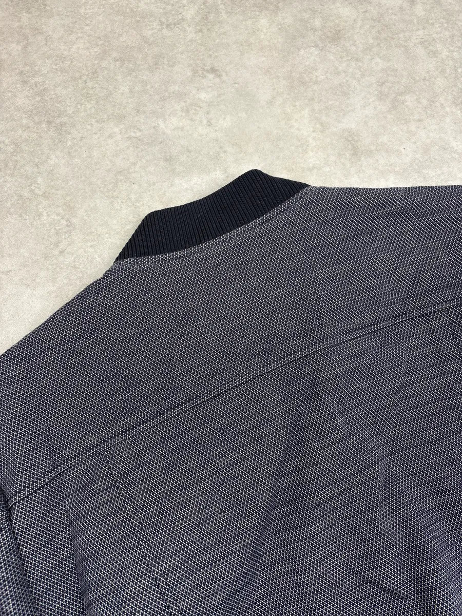 2010s Dolce & Gabbana Navy Textured Weave Bomber Jacket BmStmIdE 8