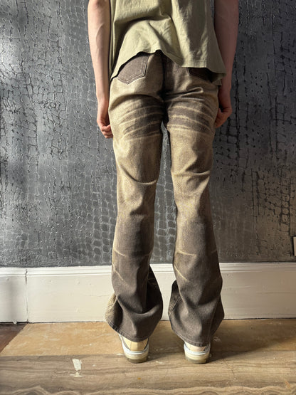 SS2004 Cavalli Faded Brown Sand Desert Pants (M) - 2