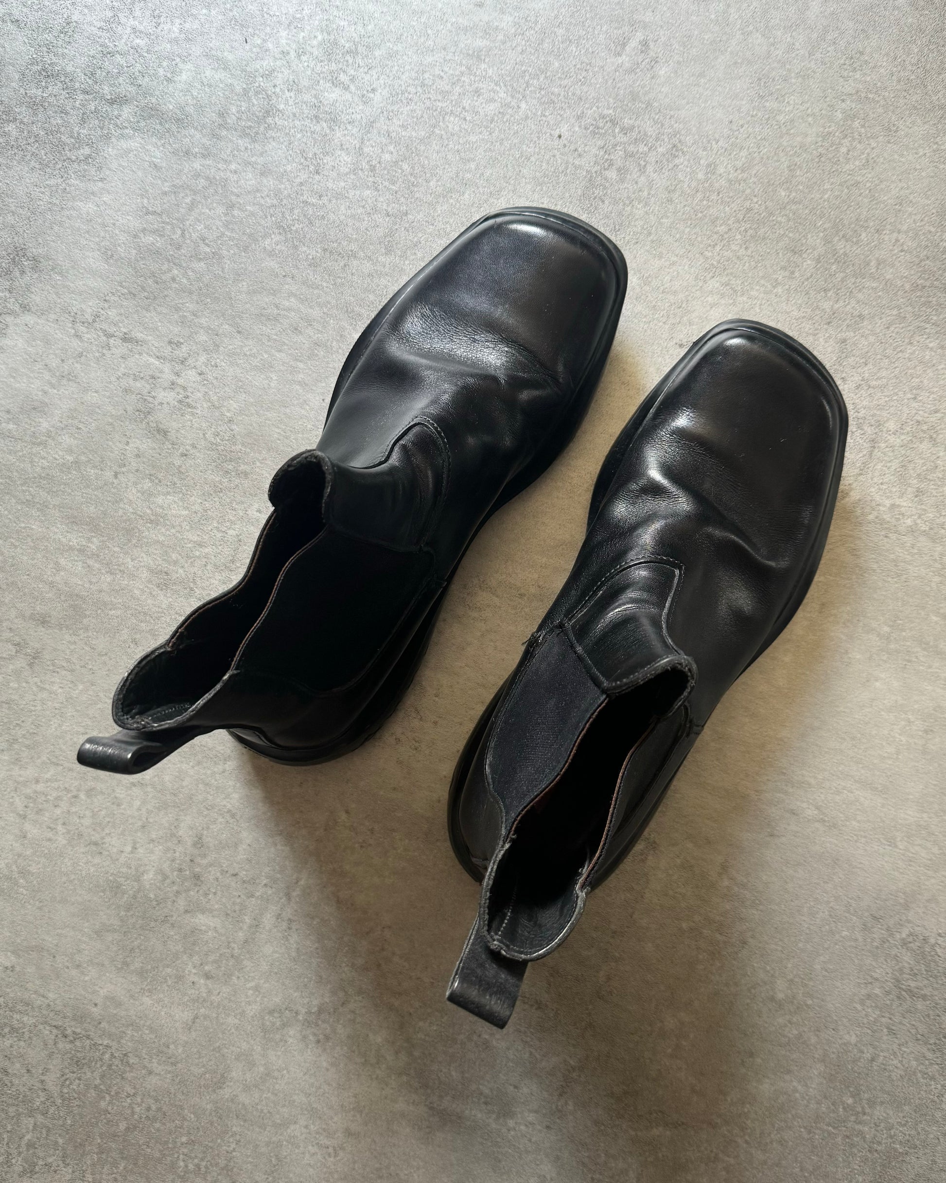 FW1999 Prada Ankle Black Leather Boots  (42,5) - 4