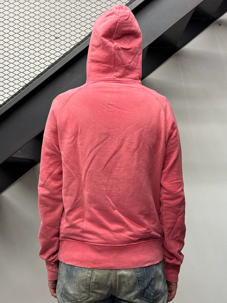 SS2005 Dsquared2 Coral Pink Hawaiian Surfer Girl Graphic Hoodie BzXWLnYZ 2