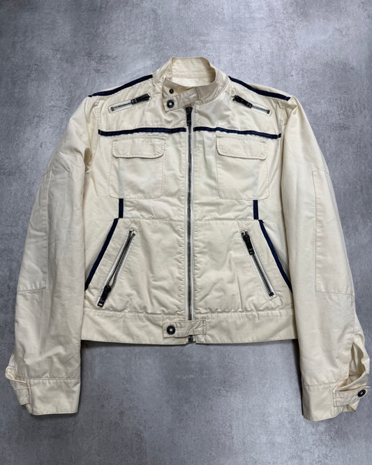 Moschino Utility Snow White Worker Bomber Jacket (L)